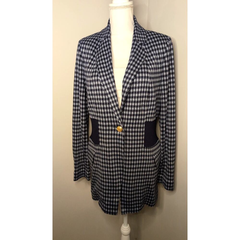 Cabi Navy Tailored Blazer Equestrian Preppy Chic Jacket M